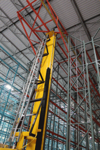 HL ASRS System View at Top of Crane