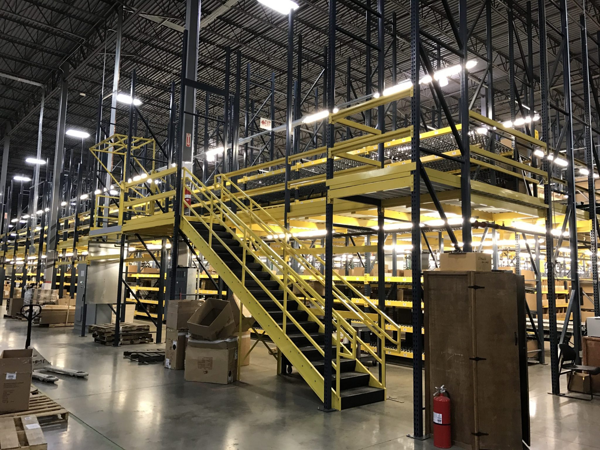 Pick-Module-Stair-Under-Construction - Pallet Rack and Engineered ...